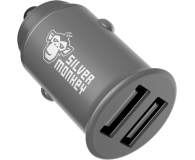 Silver Monkey Ładowarka samochodowa 2x USB, 24W - 536250 - zdjęcie 2